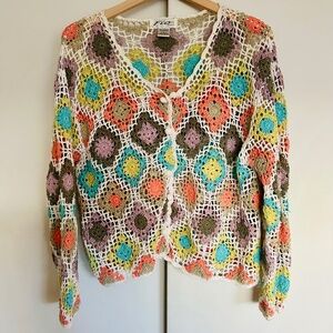 Vintage Crochet Cardigan